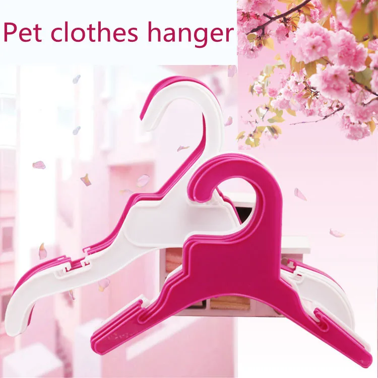 

5Pcs Plastic Pet Dog Puppy Cat Clothes Clothing Rack Hanger Dog Product Accessories