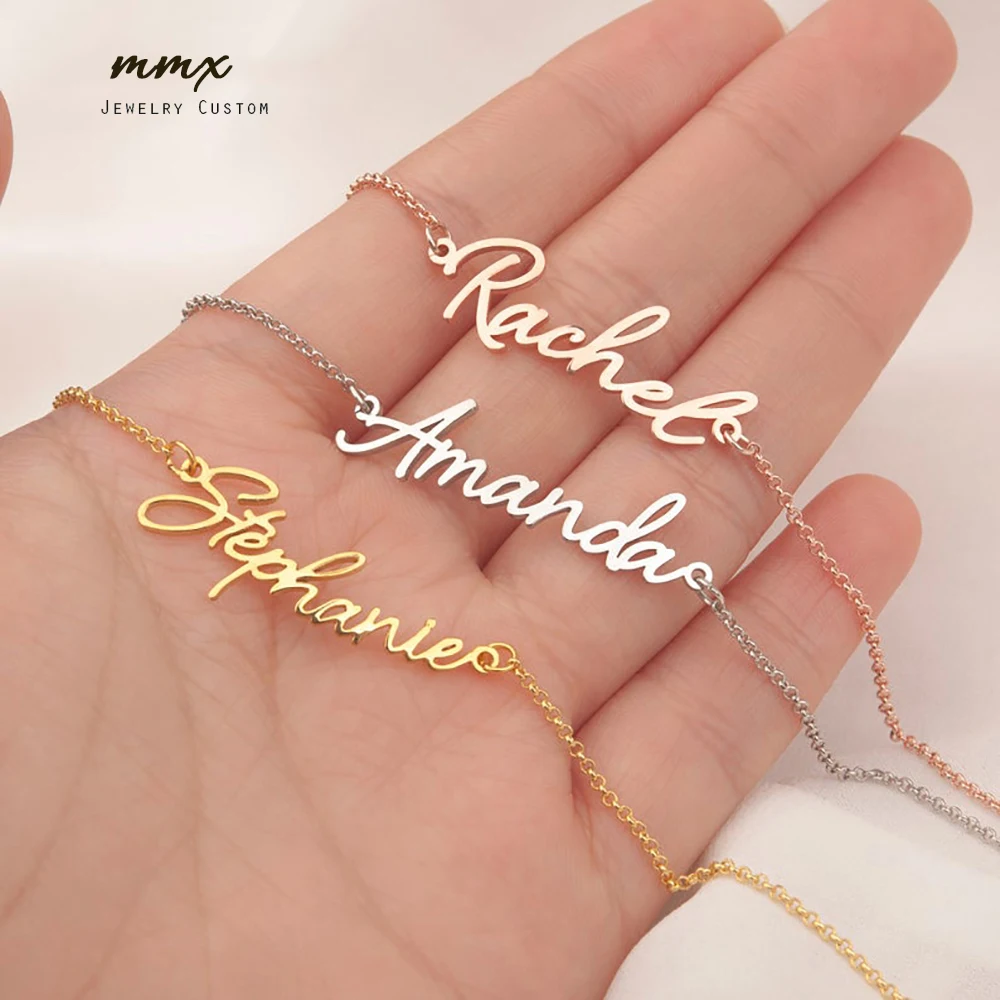 Custom Name Bracelets for Women 2022 Personalized Gold Stainless Steel Mens Bracelets Couple Jewelry Gifts Pulsera Personalizada