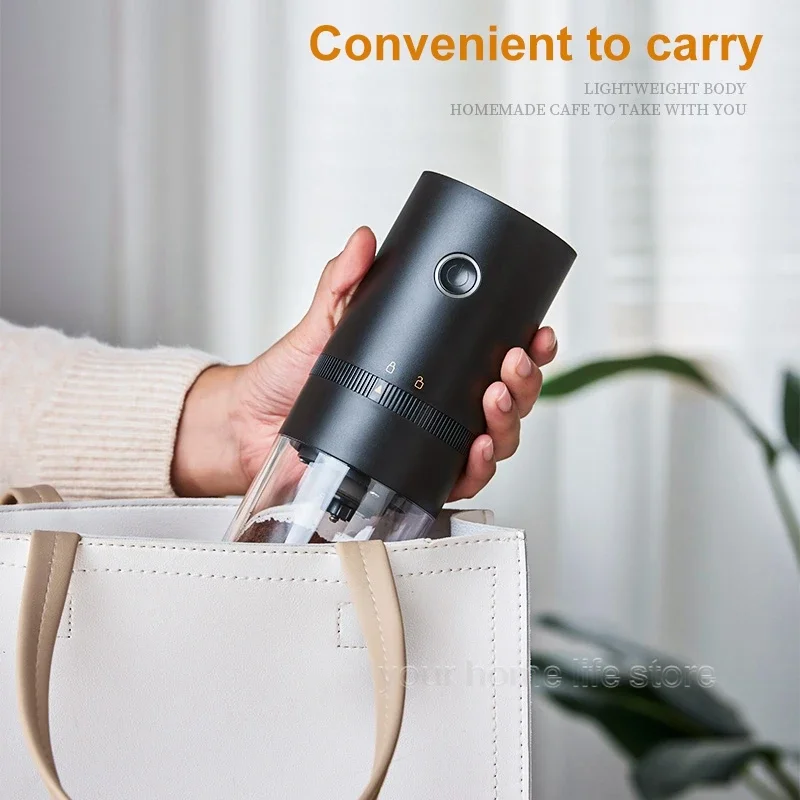 Портативная Электрическая Кофемолка С USB-питанием Керамические Заусенцы