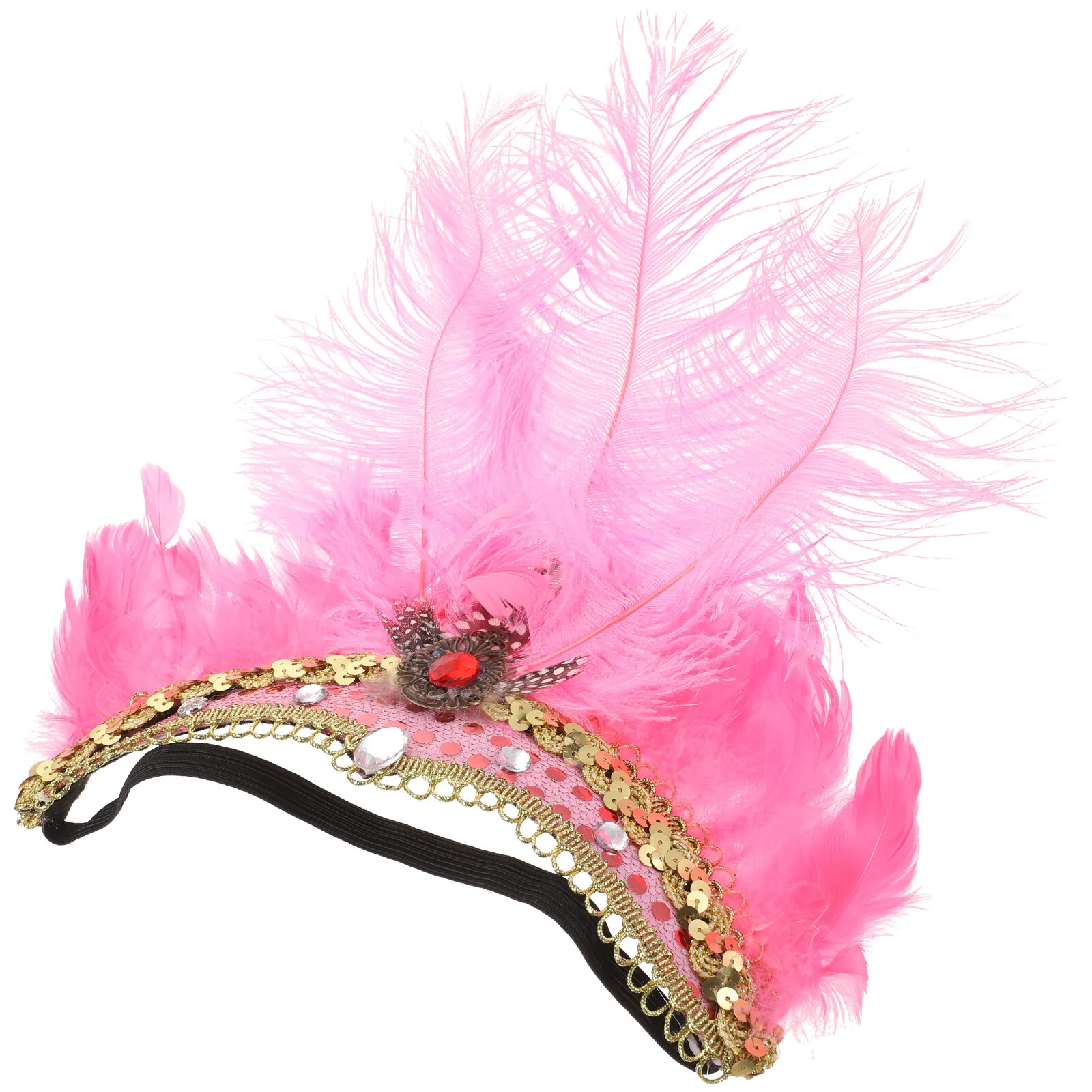 

Christmas Headband Wedding Hair Party Headdress Stage Carnival Feathers