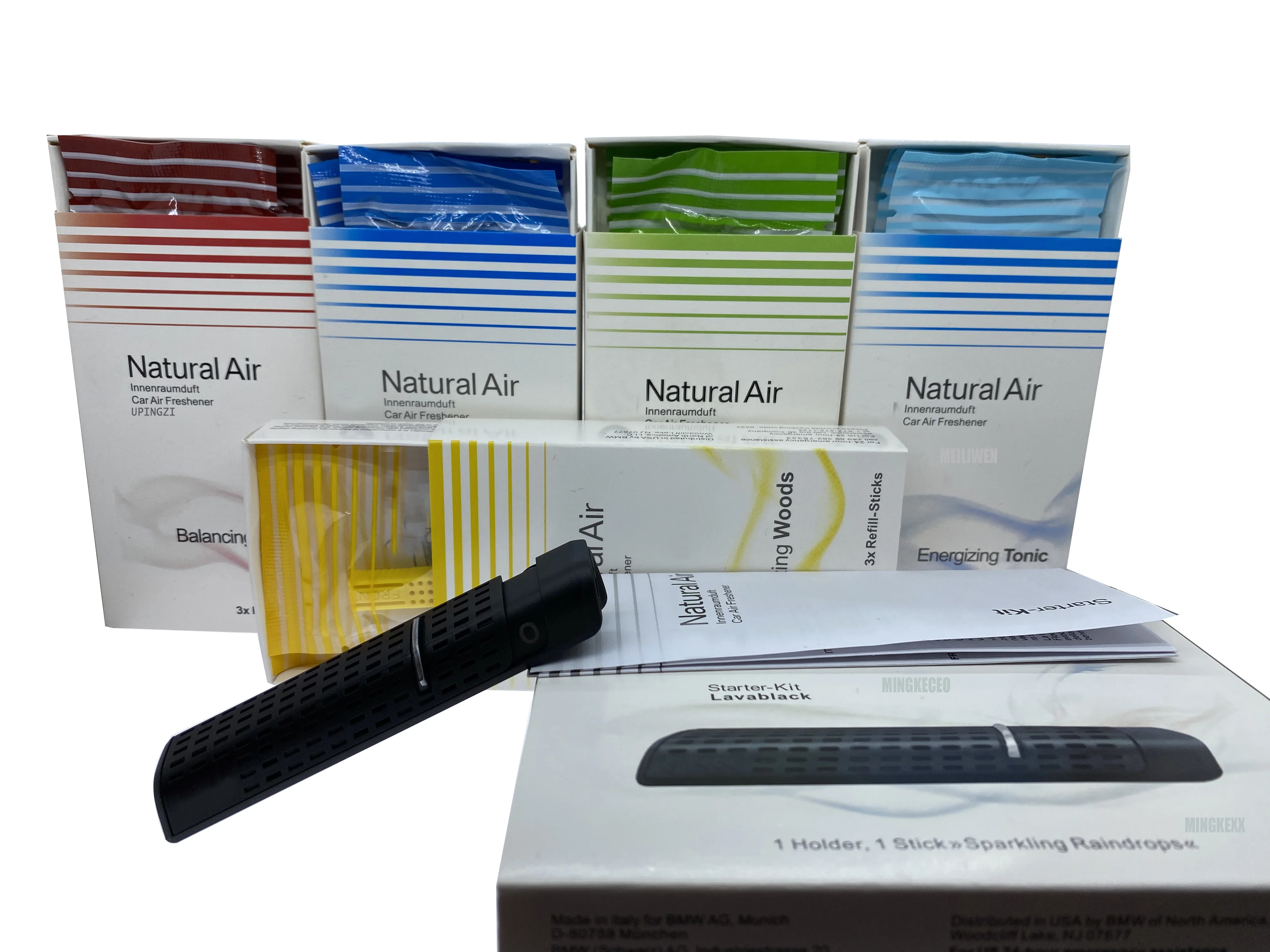 Автомобильный освежитель воздуха, ароматизатор для BMW, зажим для духов, 5 запахов, твердый оригинальный диффузный держатель, ароматизатор, автомобильный ароматизатор