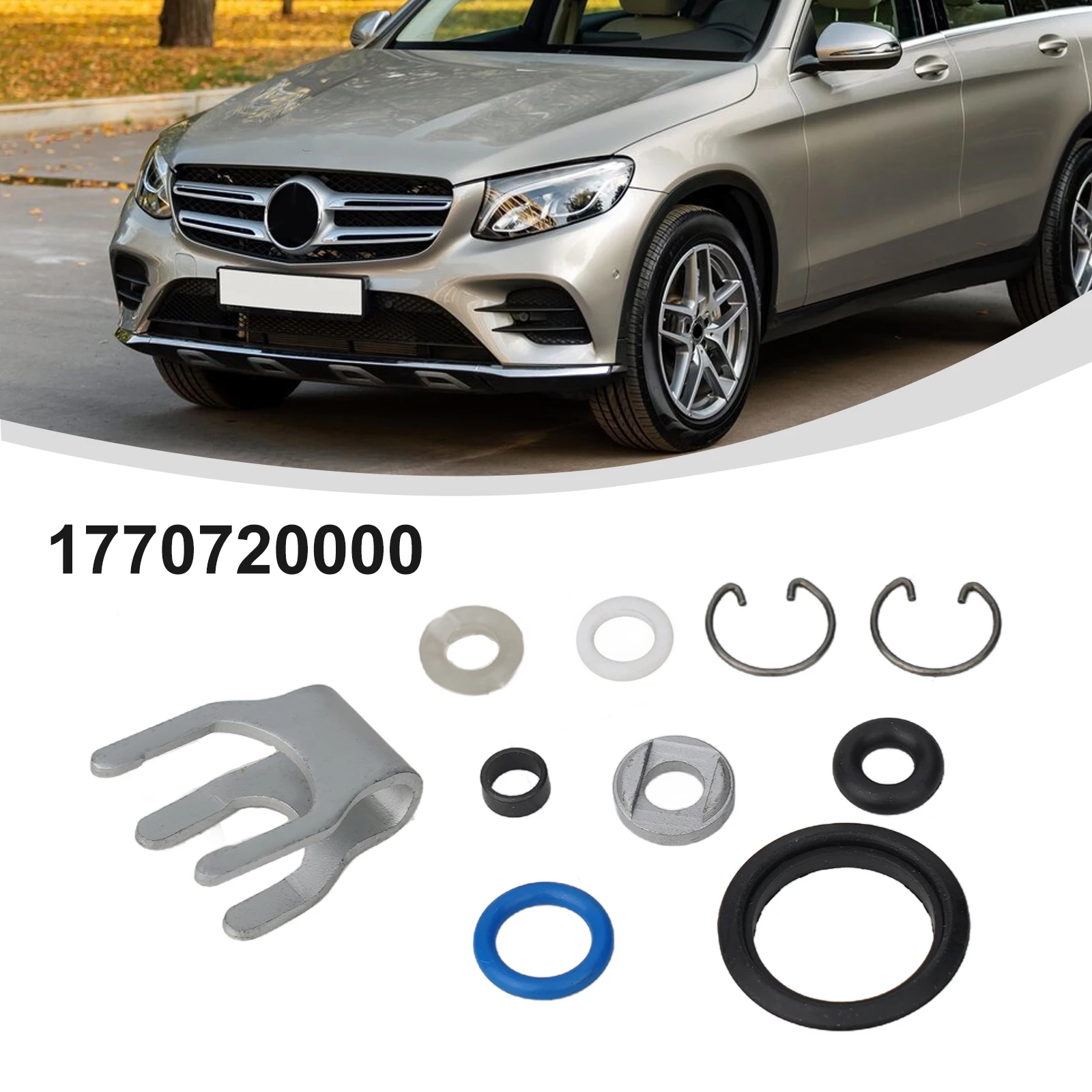 Комплект уплотнительных фиксаторов топливной форсунки для Mercedes A 1770720000 Прочный и
