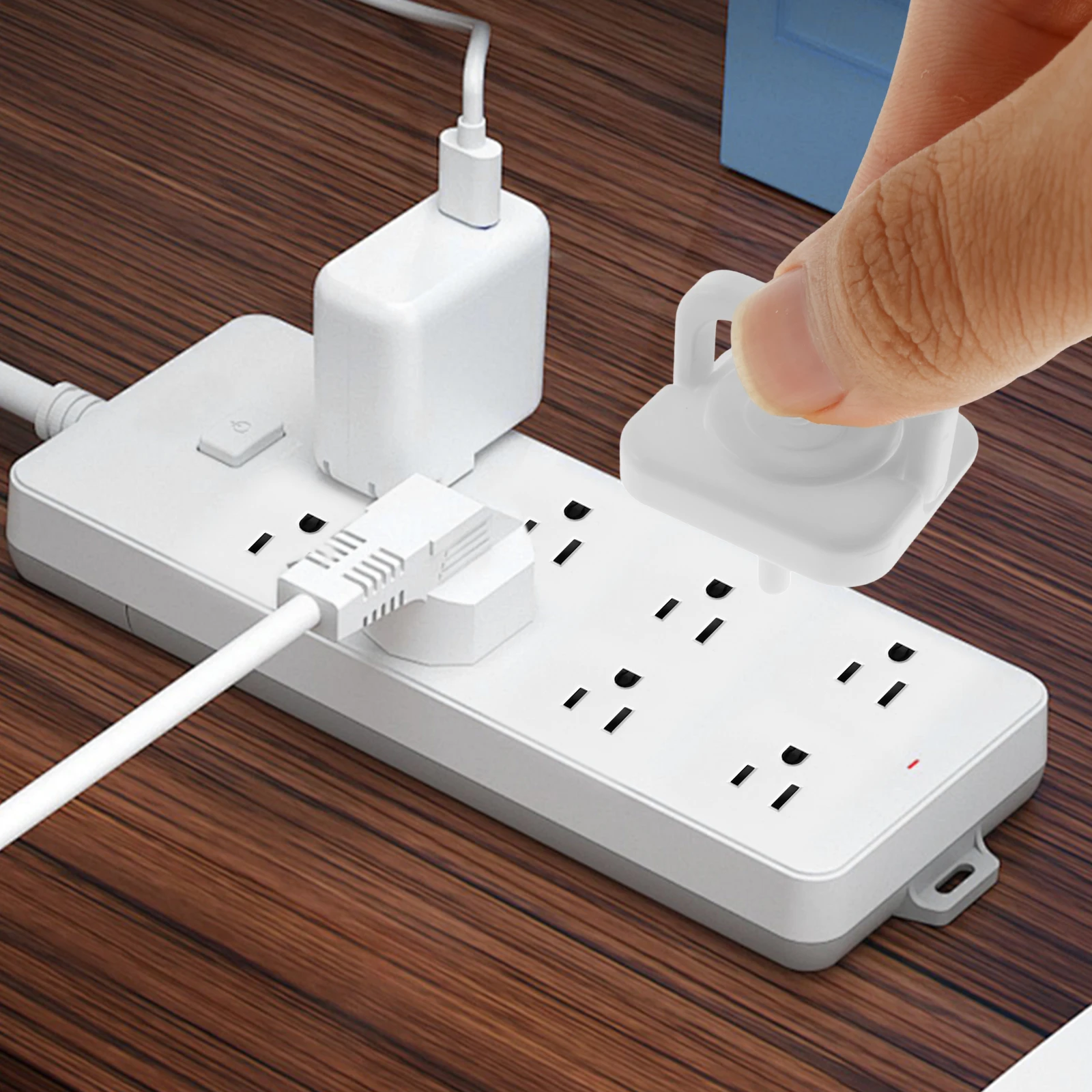 Новые 50 шт. крышки розетки для США 3-контактный пресс-стиль утолщенные