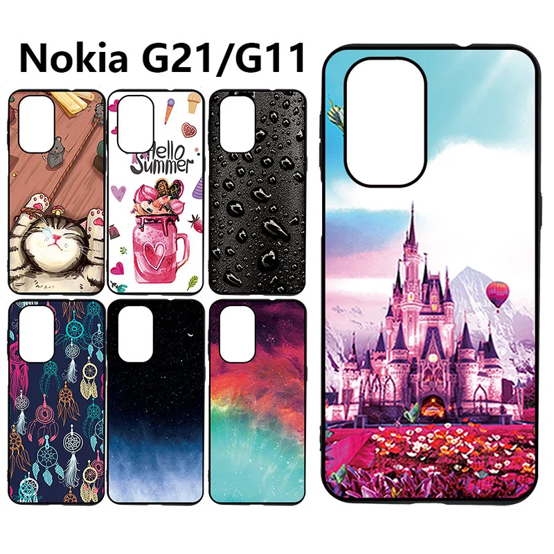 

Чехол для Nokia G11 G21 2022 6,5 дюймов мягкий чехол для телефона из ТПУ Роскошные гладкие популярные глянцевые Чехлы для мобильных телефонов NH с при...