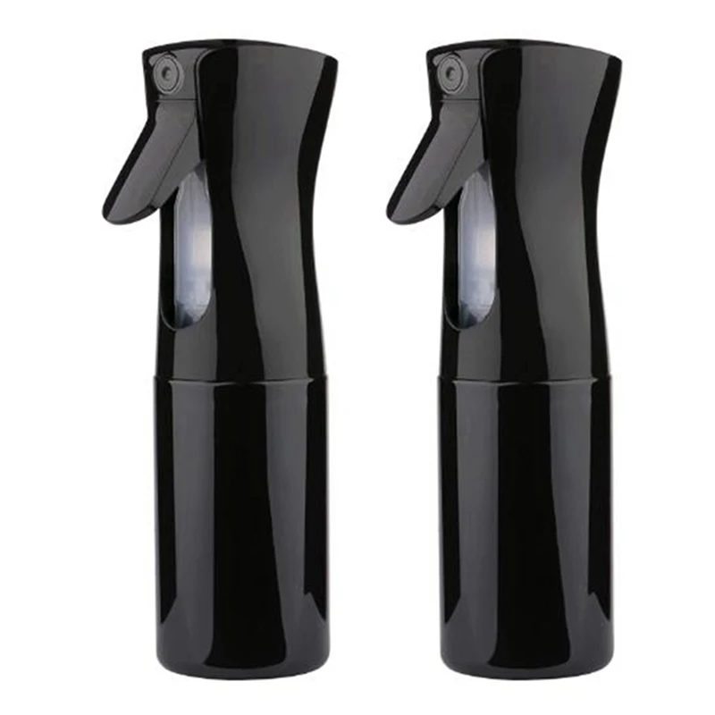 

2X Hair Spray Bottle, Continuous Spray Water Bottle Spray Bottle Aerosol Mist Sprayer Sprayer-150 Ml, Black