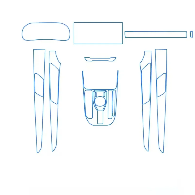 

Прозрачная пленка из ТПУ для Haval Jolion 2020-2024, защитная наклейка для салона автомобиля, центральное управление, дверная навигационная панель, аксессуары
