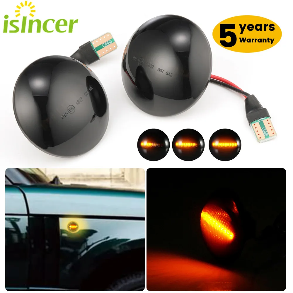 

2PCS Led Dynamic Side Marker Turn Signal Light Sequential Blinker Light Indicator For Range Rover III L322 2002-2012 Car Lights
