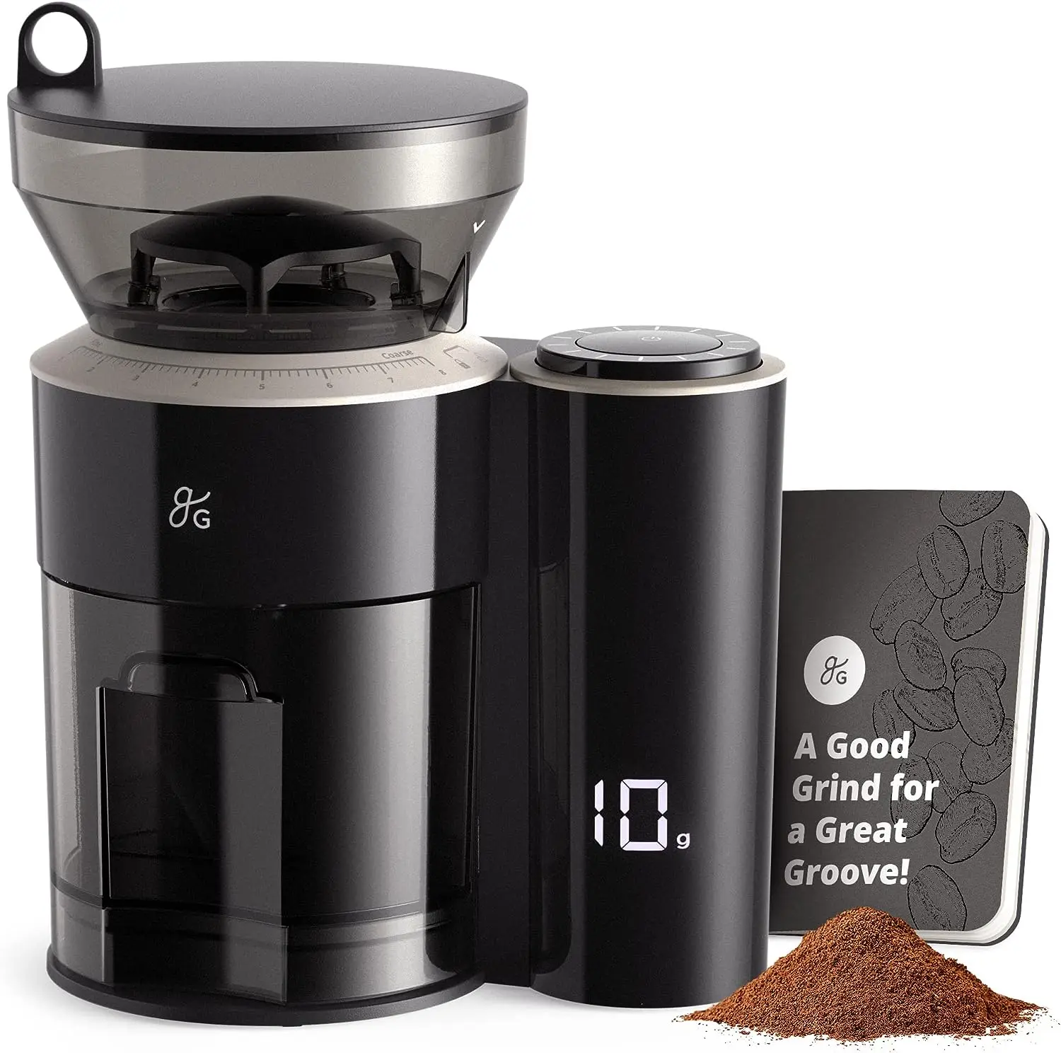 

Burr Coffee Grinder - A Precise Coffee Bean Grinder for Everything from Espresso to Cold Brew | Built in Coffee Scale for a More