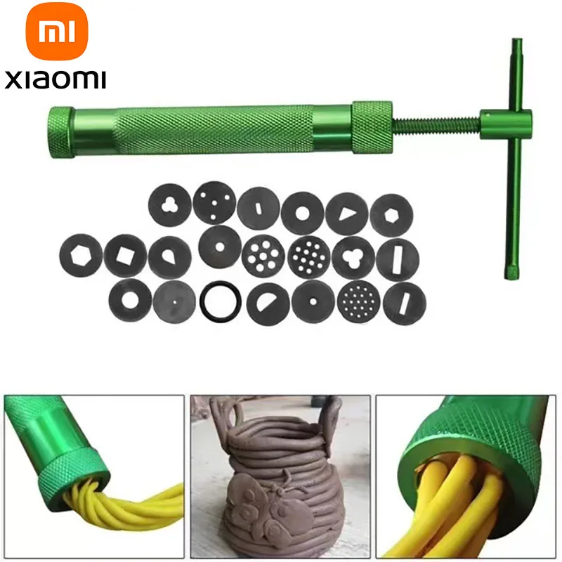 

Экструдер для глины XiaoMi, экструдер для глины, сахарной пасты, скульптурный пистолет, помадка, торт, скульптура, полимерный инструмент, украш...