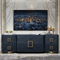 light luxury tv cabinet combination post modern simple italian small house type hong kong style floor cabinet baking technology