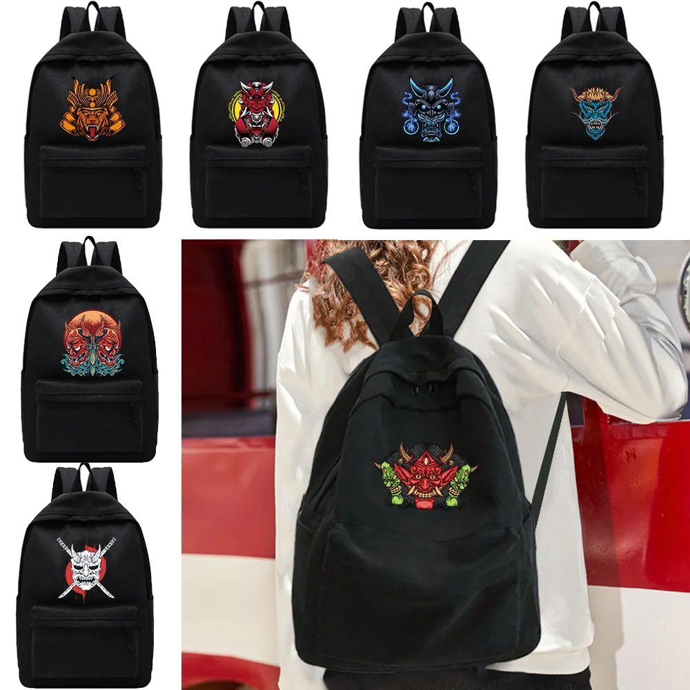 

Women's Travel Shoulder Backpacks Unisex New Backpack Monster Print School Bag Teenager College Bookbag Foldable Canvas Knapsack