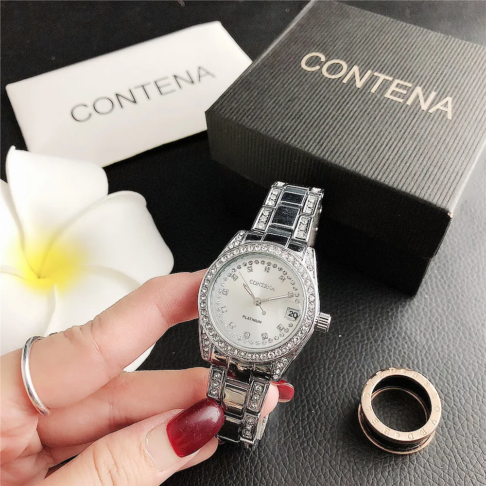 Luxury Fashion Square Women's Watch brand Women's quartz Watch classic Silver Simple Women's steel strap relogio feminino 2023