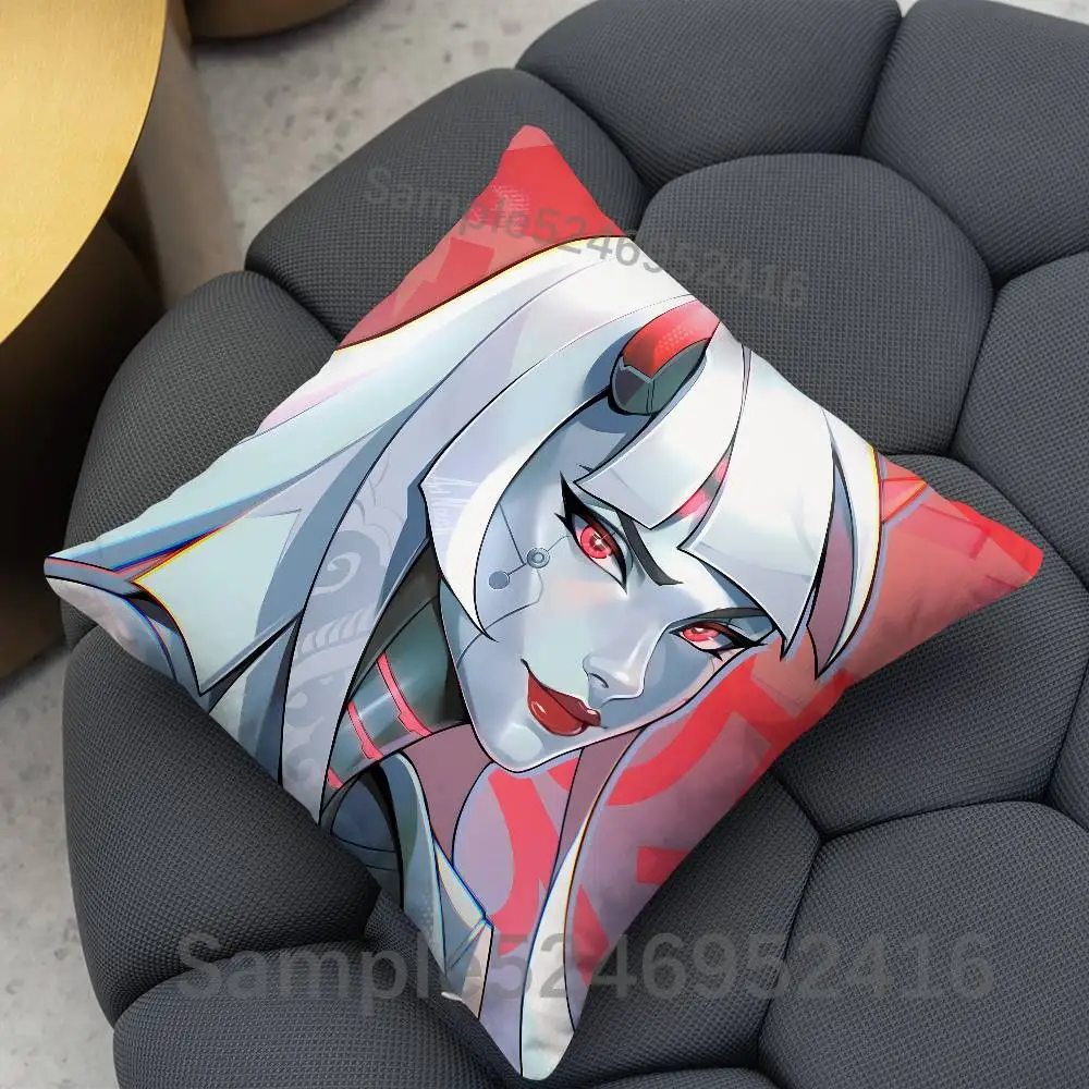 Фото Чехол для подушки S-Shion O-Overwatch, квадратный, для декоративных подушек, для кровати, дивана, классический стиль, можно стирать в машине, всесезонный. №4