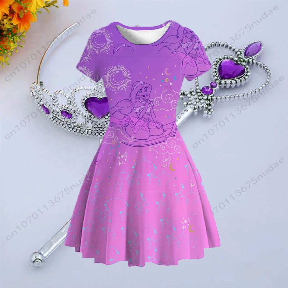 

Baby Girl Birthday Dress Summer 2022 Disney Youth Party Dresses Girls Kids Girly Clothes Over Girls-clothing Rapunzel Lol Gd109