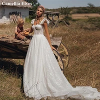 elegant sweetheart backless wedding dresses for women bridal gown sleeveless lace boho a line bride dress 2022 vestido de novia