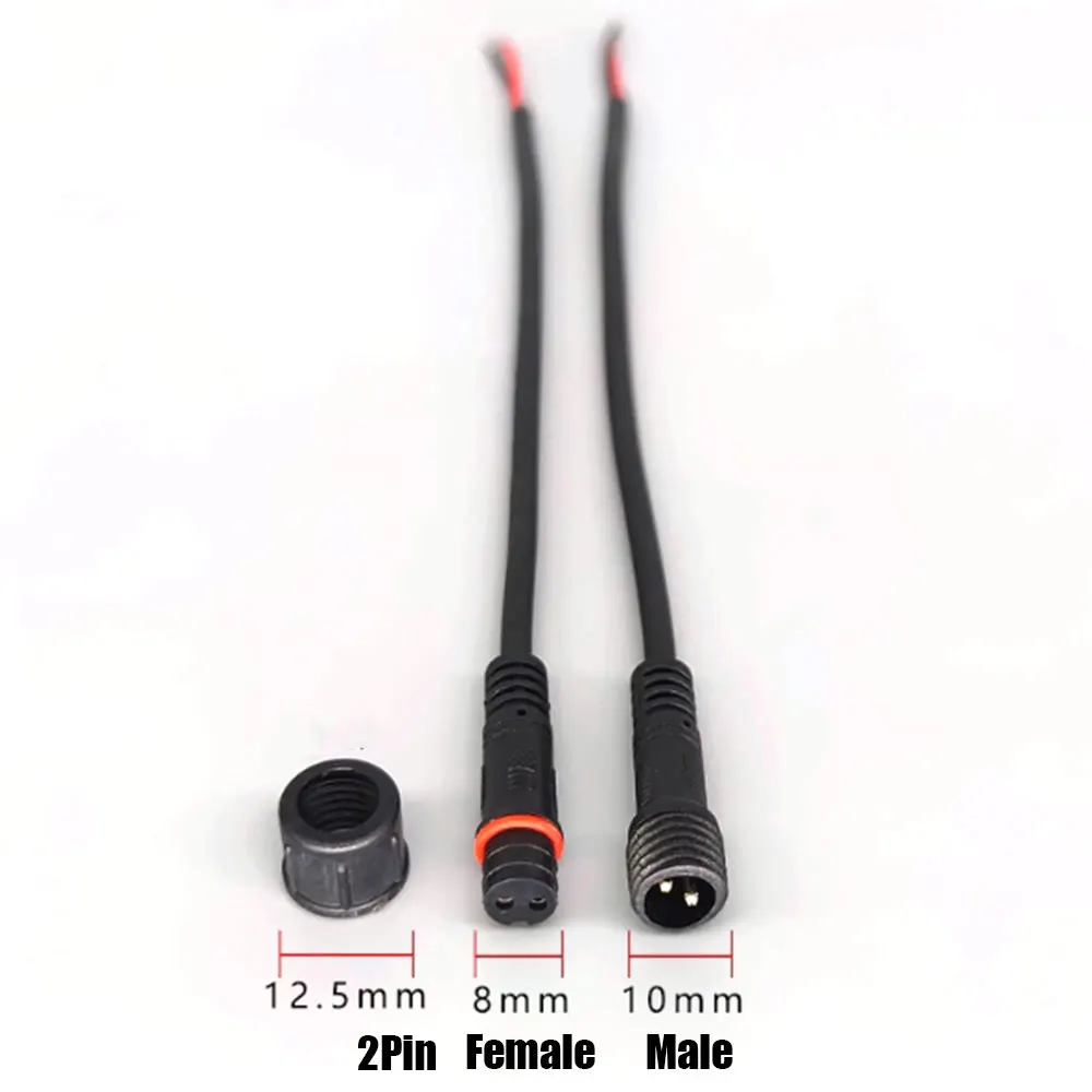 

Водонепроницаемый штыревой разъем, 1 пара, 20 см, 2pin, 3pin, 4pin, 5pin, стандарт IP68, 22AWG