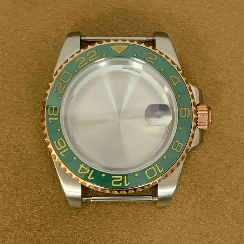 42mm SUB Watch Case Fits MIYOTO 8215 2813 Japan Automatic Movement 28.5mm-29mm Dial Sapphire Crystal Glass Men's Diving Cases