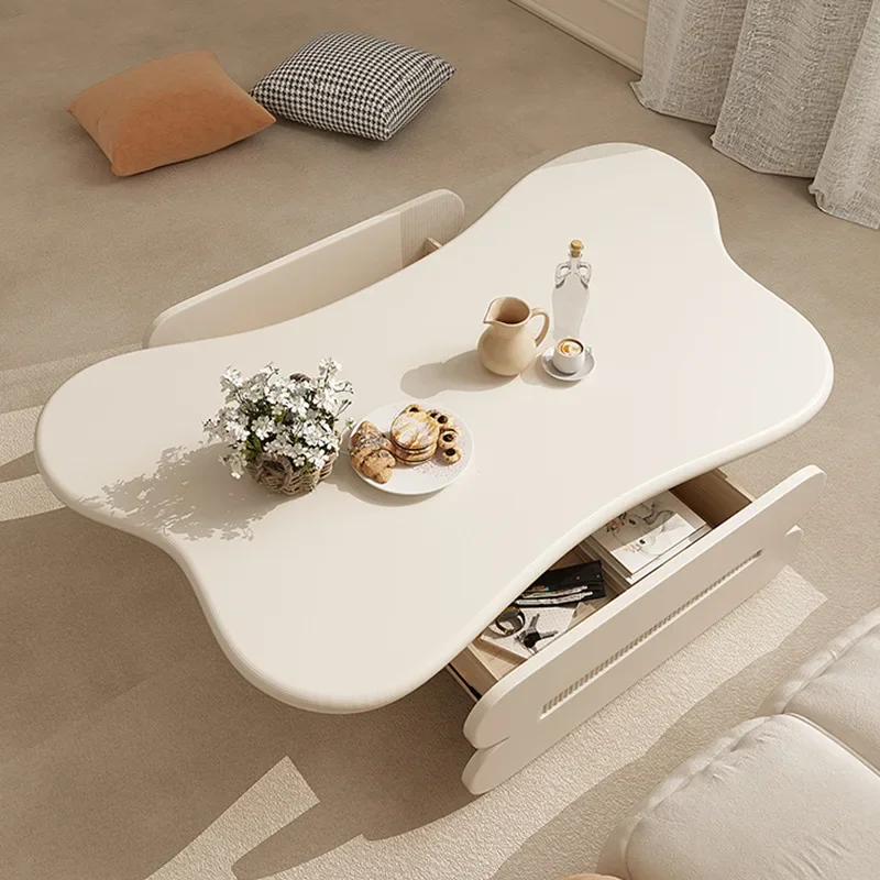 Кремовый стиль нерегулярная бабочка журнальный столик специальной формы