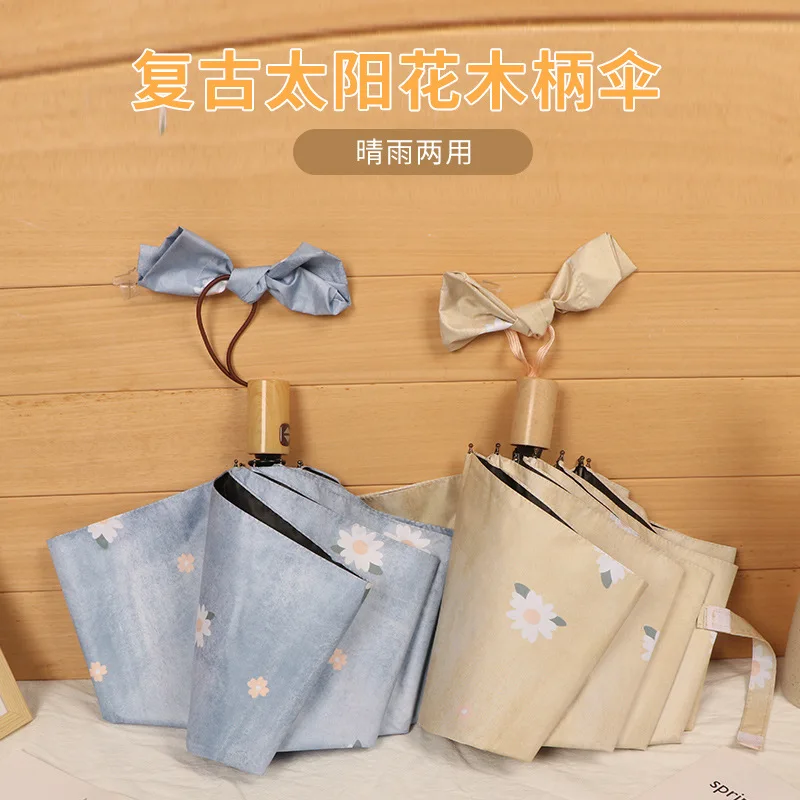 

Clear Umbrella Flower Umbrella Vinyl UV Protection Automatic Umbrella Portable