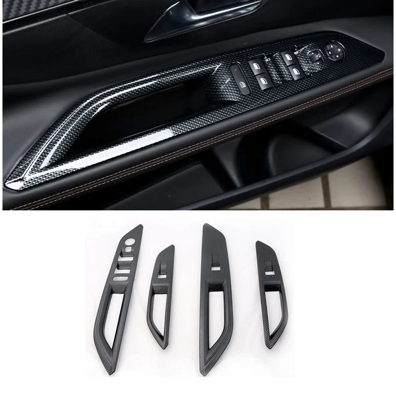 

Наклейки на панель стеклоподъемника для Peugeot 3008 5008 GT Hybrid 2016 2017 2018 2019 2020 2021 2022 2023