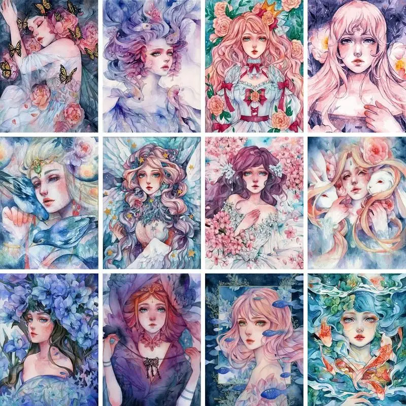 

Набор для рисования по номерам на холсте, с рамкой