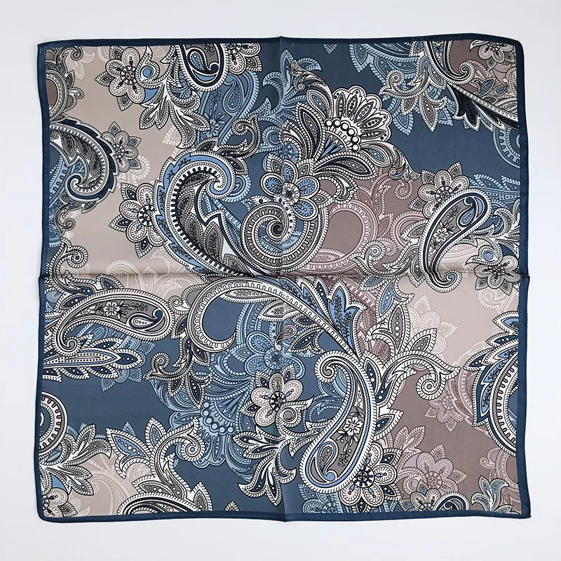 Женский атласный шарф из натурального шёлка 53 см |