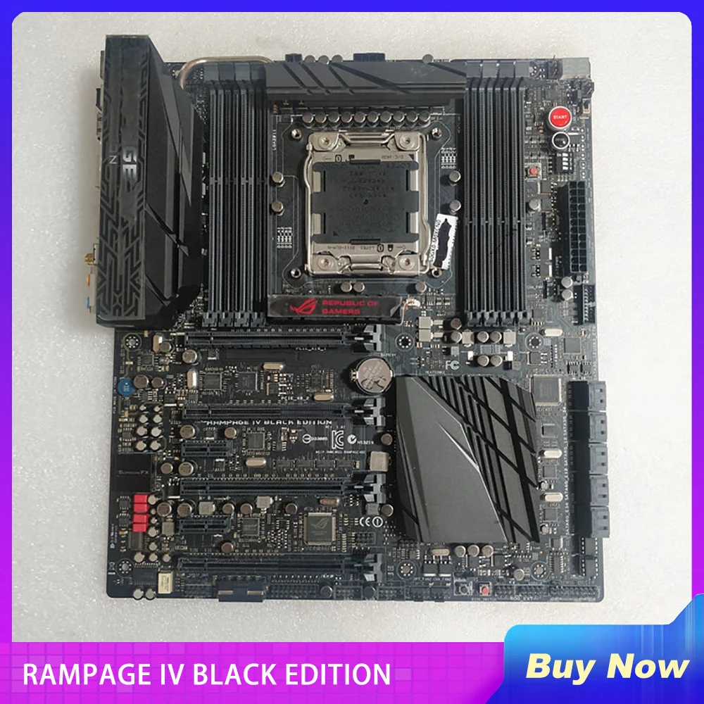 

Материнская плата RAMPAGE IV BLACK EDITION для настольного компьютера ASUS X79 64 ГБ DDR3 E-ATX системная плата PCIE 3,0 erfectly протестирована