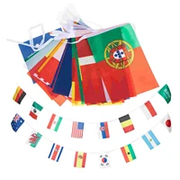 pub international garden decorative bar sports events string flag football event banner 32 countries string flag