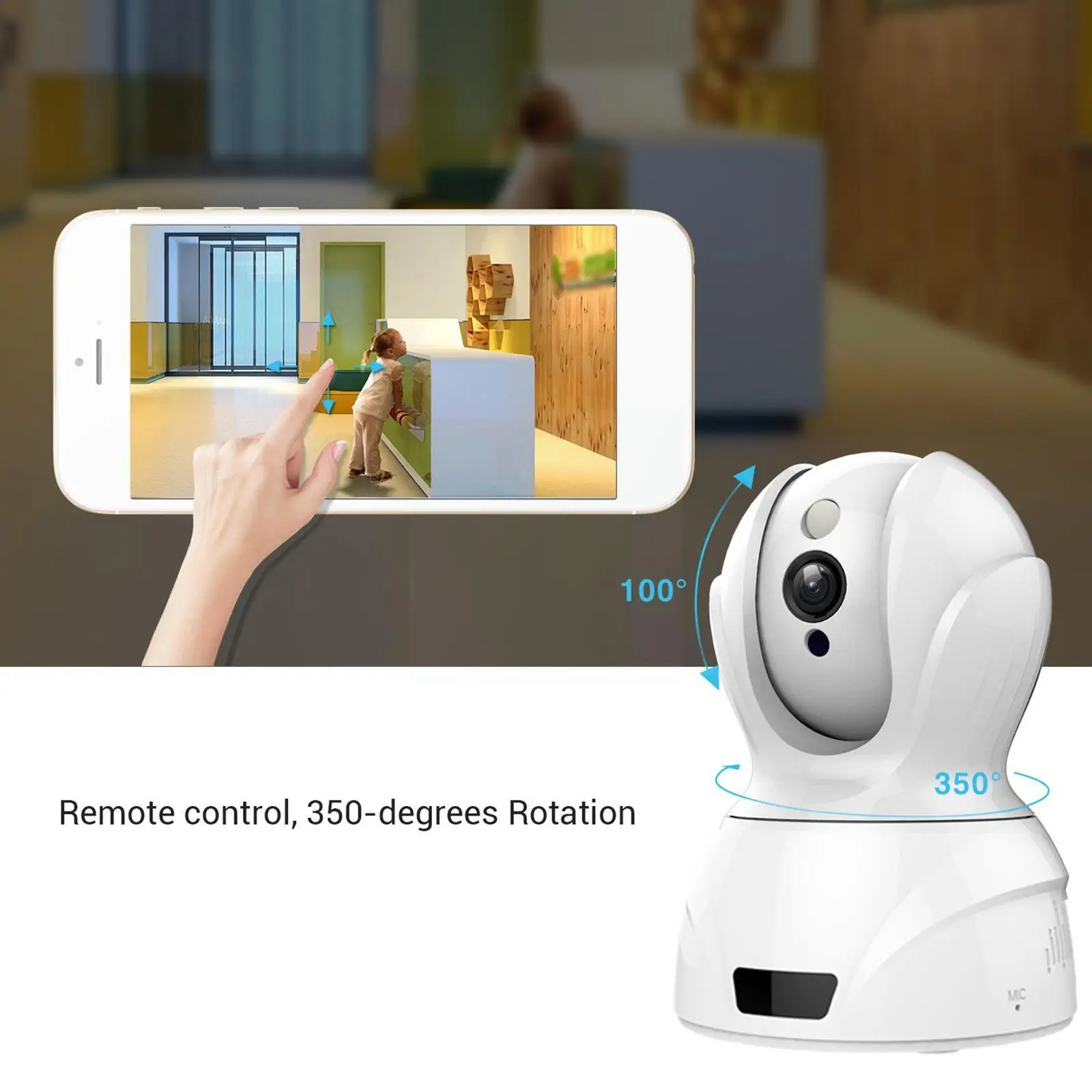 

1080p Network Security Surveillance Home Monitoring Ip Detection Motion Night With/ Indoor Wireless Camera P8y6