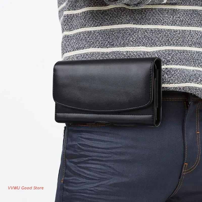 

Universal PU Leather Wallet Case Phone Pouch for Men Coin Purse Card Holder