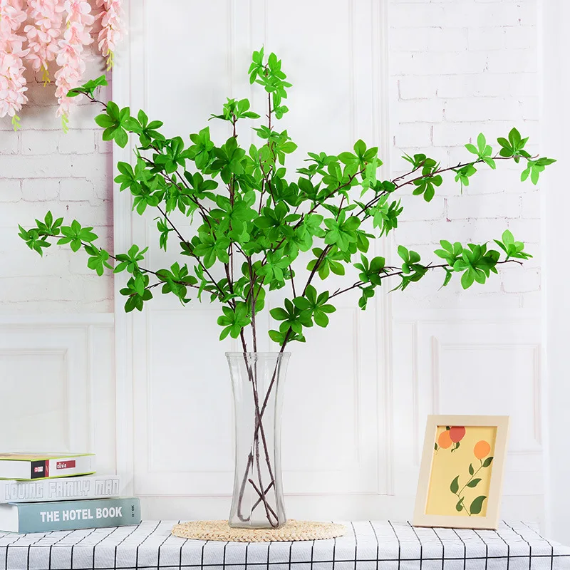 

Artifici Plant Foliage Decorative Fake Greenery Natural Bonsai Tree Branch Green Leaves Houseplants for Home Decor Free Shipping