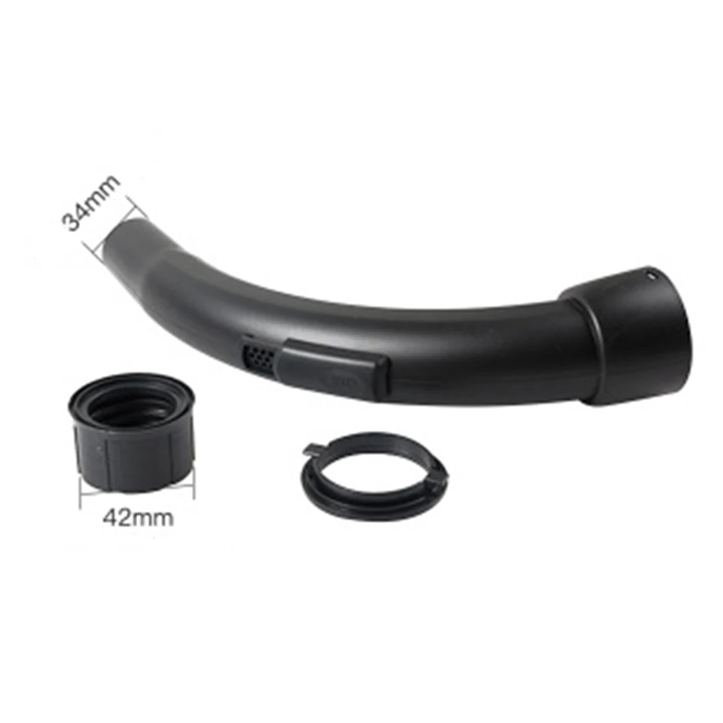 

Durable New High quality Hose Handle Bend Black For Straight Tube Inner 35mm Parts Replacement Thread hose Tube