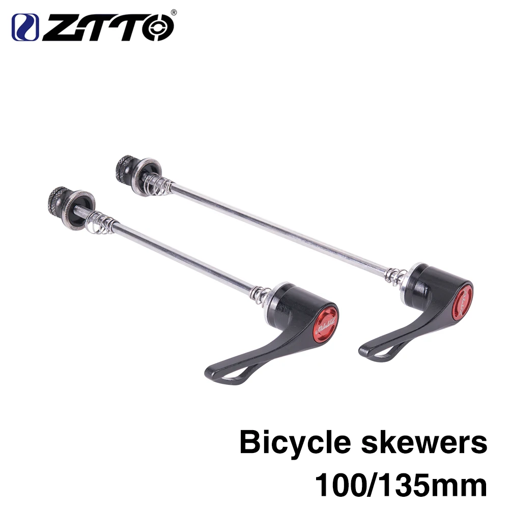 

ZTTO Bicycle Quick Release Skewers 1 Pair 9mm 5mm Lever QR Front 100mm Rear 135mm Reliable Axle For Road Bike Wheel MTB Parts