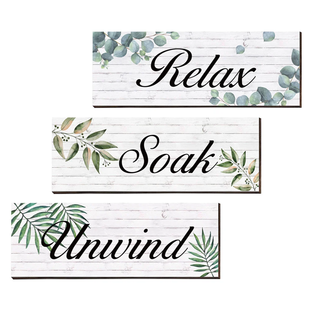 

Badge Wooden Doorplates Toilet Ornament Hanging Boards Decor Public Pendant Plaque