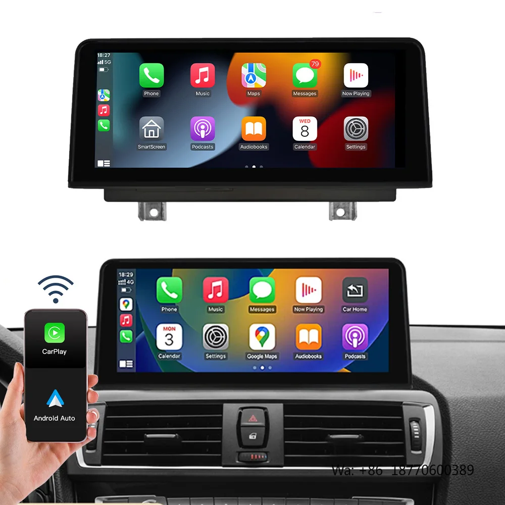 Фото Автомагнитола CARABC с 10,25-дюймовым экраном, системой Linux, Android Auto и CarPlay для BMW (NBT F10 F15 F20 F25 F30 F48) №2