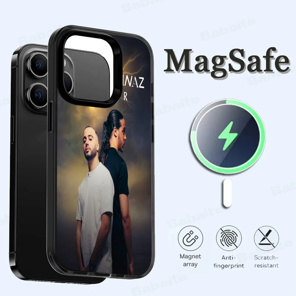 Djadja &amp Dinaz Phone Case Magesafe Magnetic Wireless Charge For iPhone 16 11 12 13 14 15 Pro Max Plus Mini