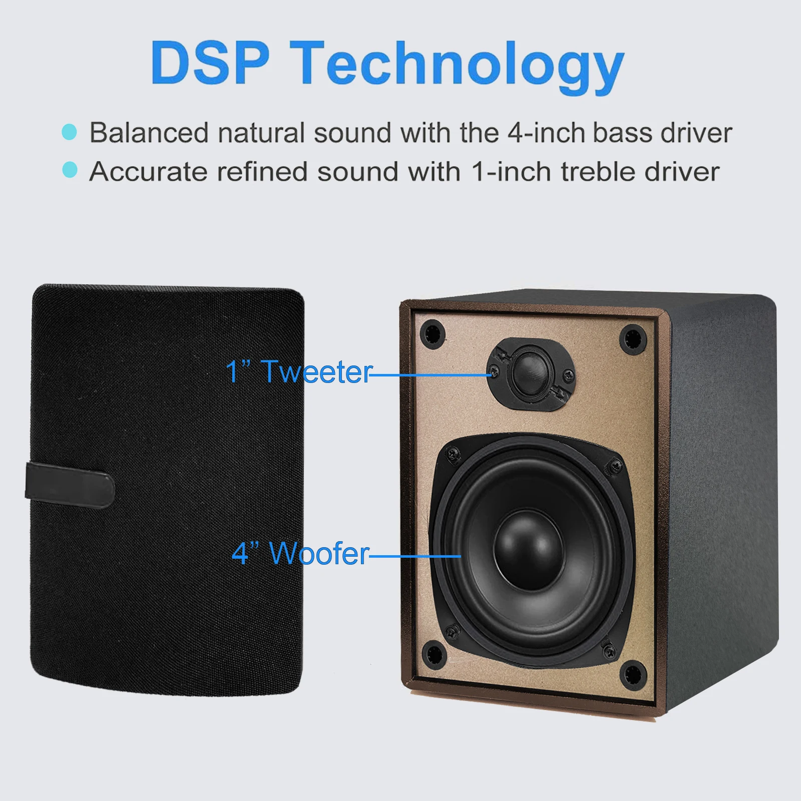 Мини-компонент для стереосистемы 30 Вт CD-плеер поддержка FM/Bluetooth/USB/AUX/пульт