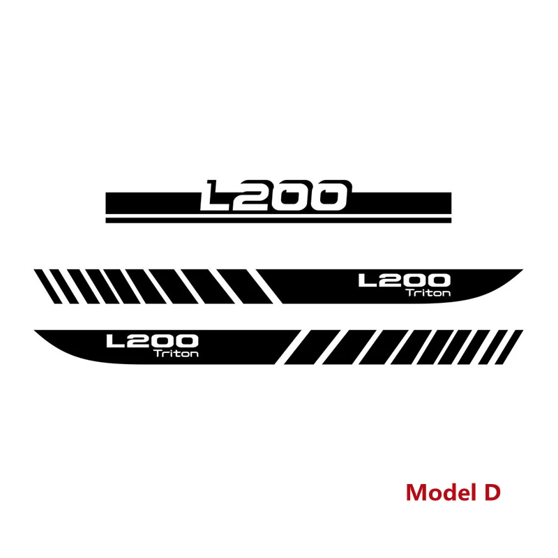 

Для Mitsubishi L200 Triton внедорожный Стайлинг виниловая пленка наклейки авто дверная боковая юбка наклейка пикап багажник автомобиля капот полосы