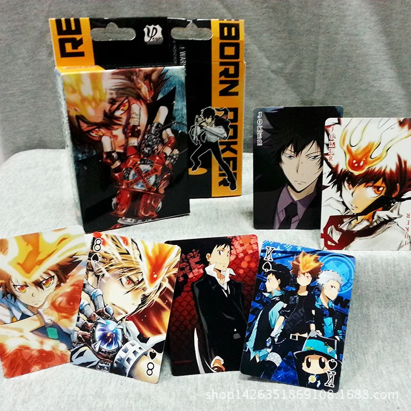 

54 Sheets/Set Anime Board Game Poker Cards HITMAN REBORN! Game Cartoon Comics Character Collection Playing Card Toy Lambo