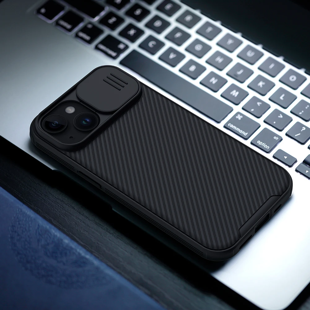 Фото Чехол Nillkin CamShield для iPhone 15 Pro Max, ультратонкий жесткий слайд-чехол для камеры для iPhone 15 Plus 15 Pro, чехол для конфиденциальности объектива №3