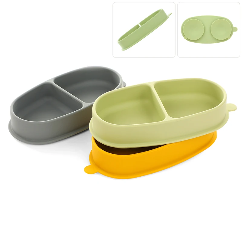 Portable Food Grade Silicone Bowl Lunch Box For Baby Microwave Mini Bento Box Kids Feeding Food Container Children's Tableware