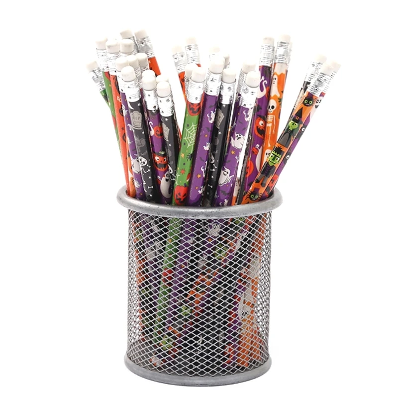 With Erasers Halloween Themed Stationery Pencil Set Halloween Party Favor Supplies For Kid Gift