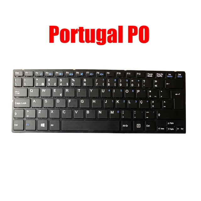 Клавиатура PO для ноутбука Jp.ik, для Leap T304 T304P, Португалия, черная, без подсветки, Новинка