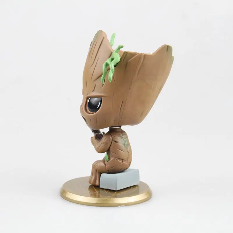 Aquarium Groot Statue Model Cute Tree Man Doll Garden Fish tank Decoration Gift Home Living Room Car Anime Collection Ornament images - 6