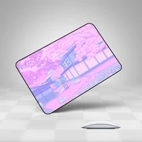 anime mouse pad gamer pink moonlight computer accessories small deskpad deskmat gaming pc mausepad rubber mat table pads