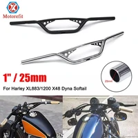 rts motorcycle 1 25mm 78 inch 22mm handlebar cafe racer handle bar chrome black for harley xl883 1200 x48dynasoftai