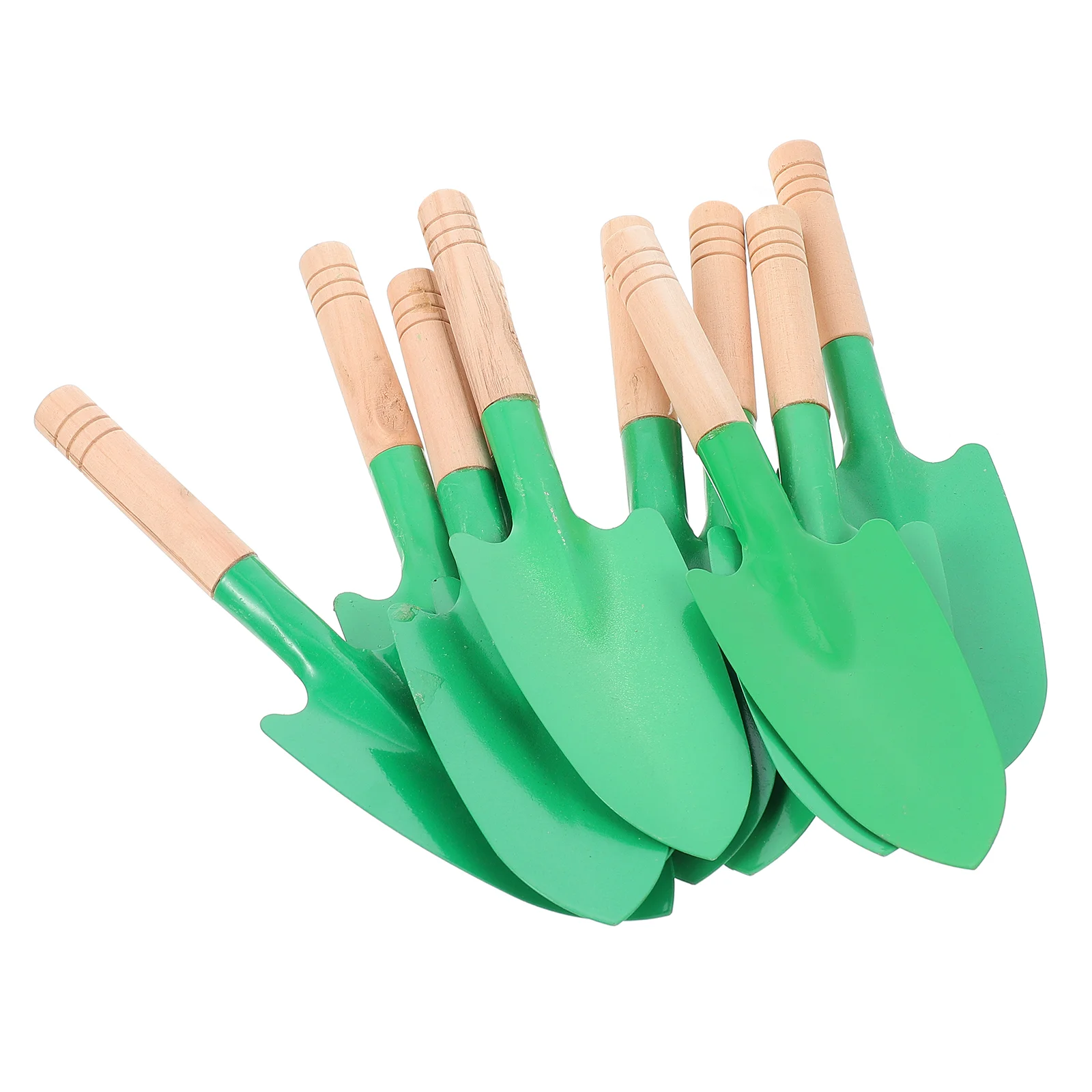

10 Pcs Wooden Handle Potting Soil Scoop Garden Trowel Multitool Transplanting Sand