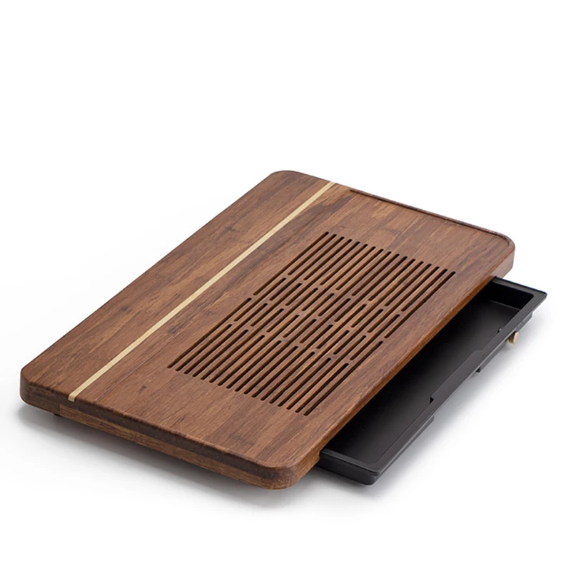 

Bamboo Tea Tray Heavy Bamboo Kung Fu Serving Trays Tea Table Accessories