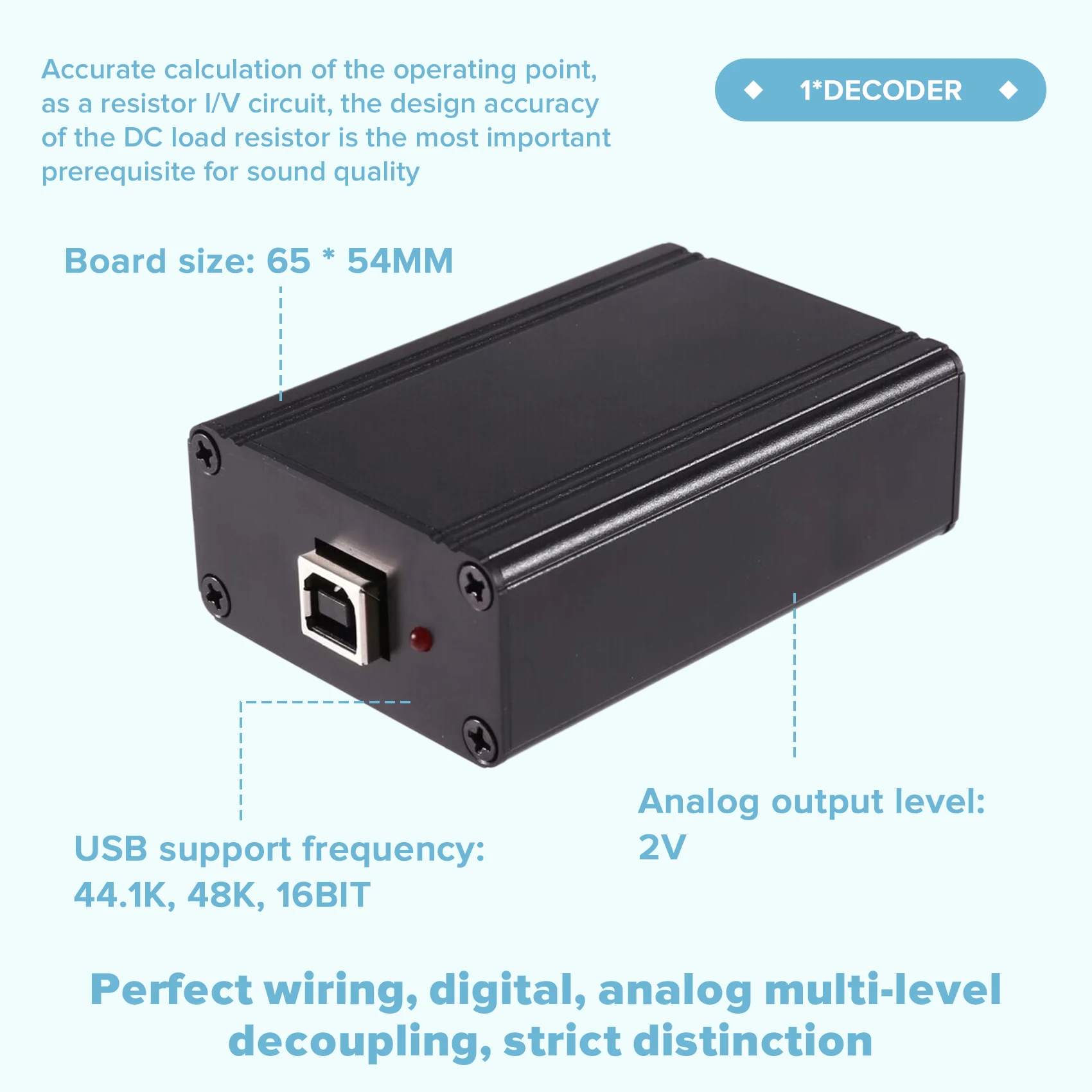 Фото OkAA L1387 для 4-канального параллельного USB-декодера TDA1387 (готовый продукт), обновление до TDA1543 №3