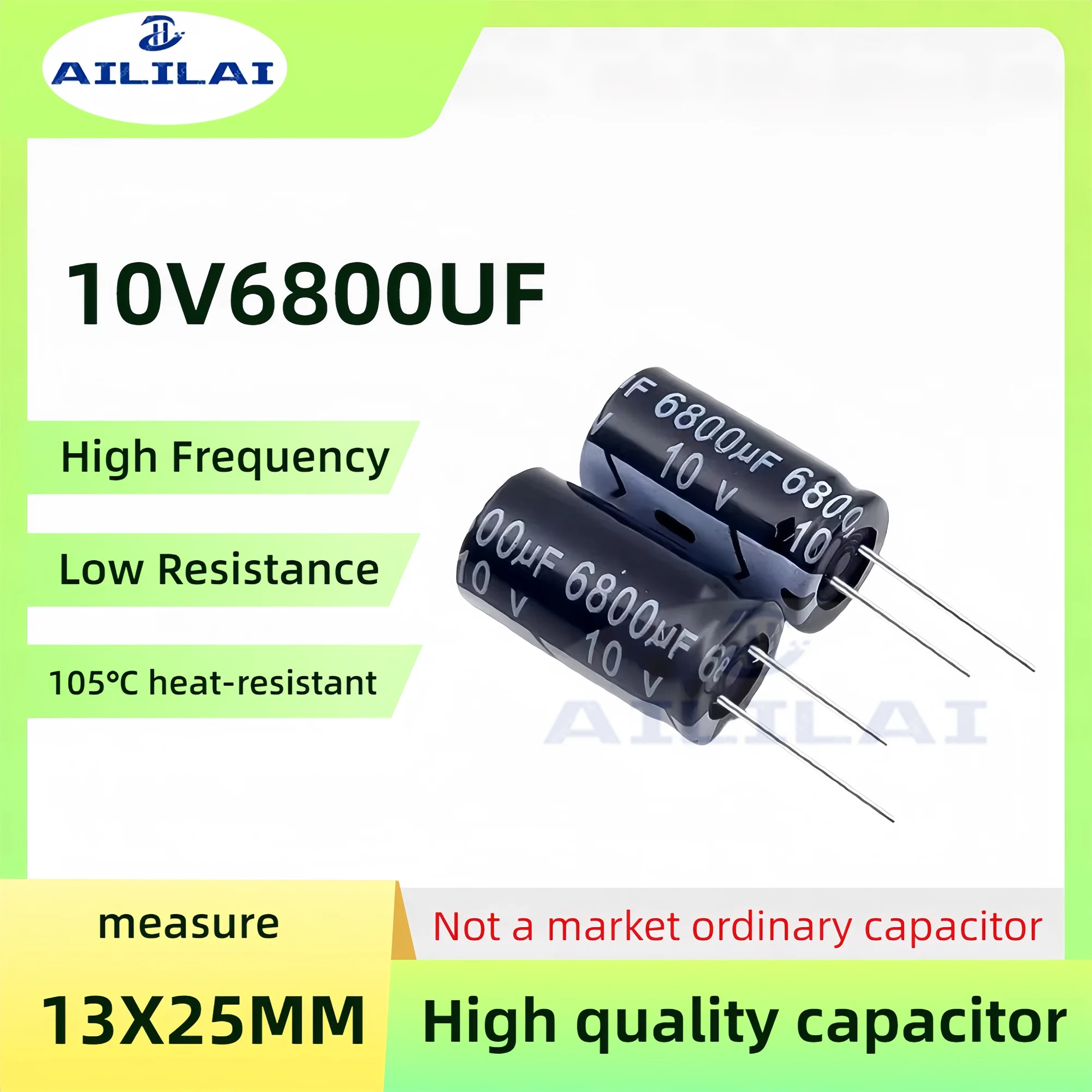 5 шт. оригинальный 10v6800uf низкий ESR/импеданс высокая частота 10 В 6800 мкФ алюминиевый